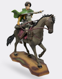 Attack on Titan Levi on his horse figurine (18cm)