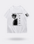 T-shirt Attaque des Titans imprimé à l'avant et manches Eren blanc