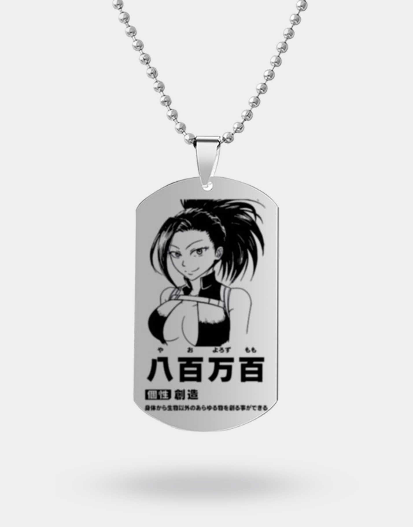 My Hero Academia Necklace with Momo Medallion