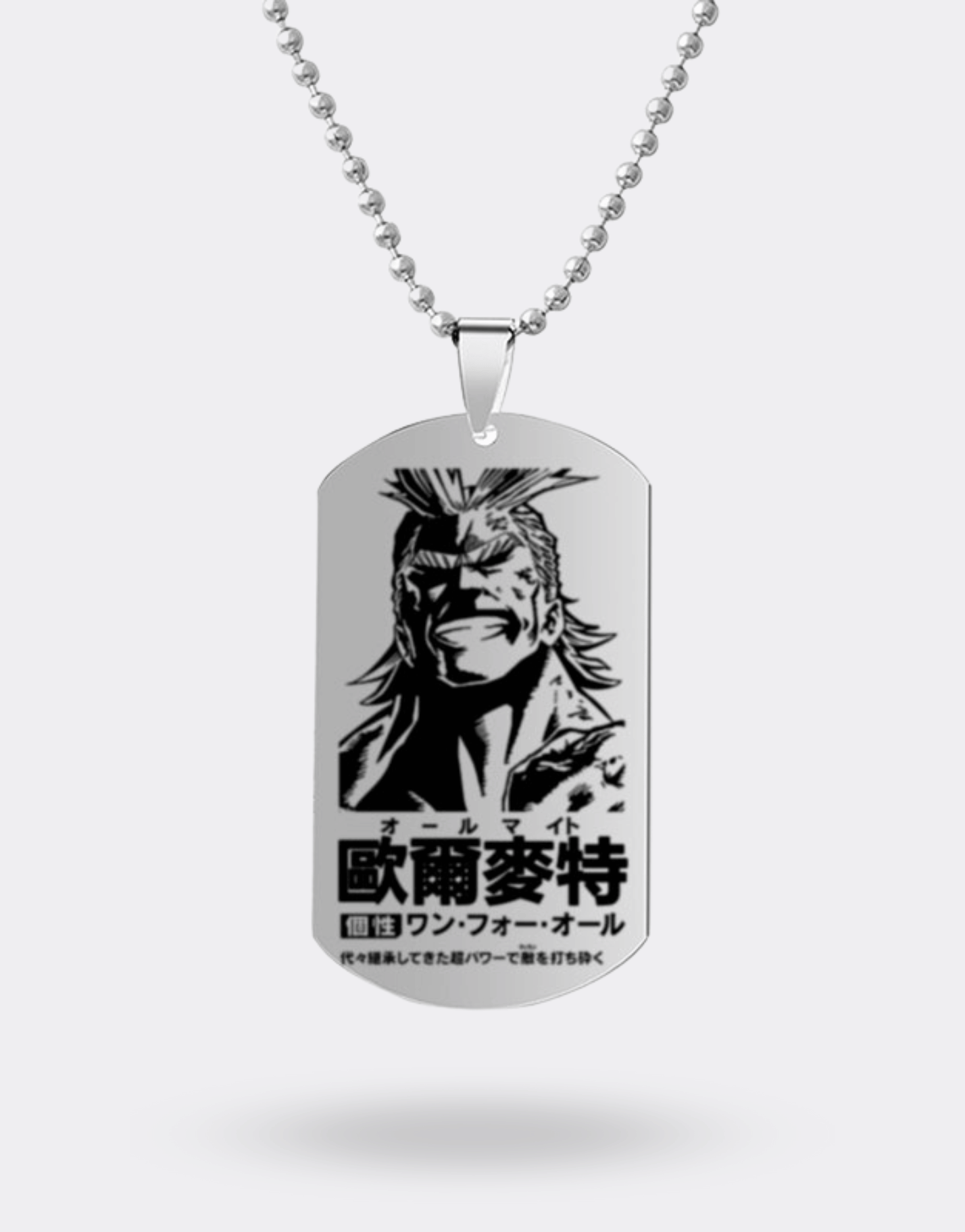 My Hero Academia Necklace with All Might Medallion