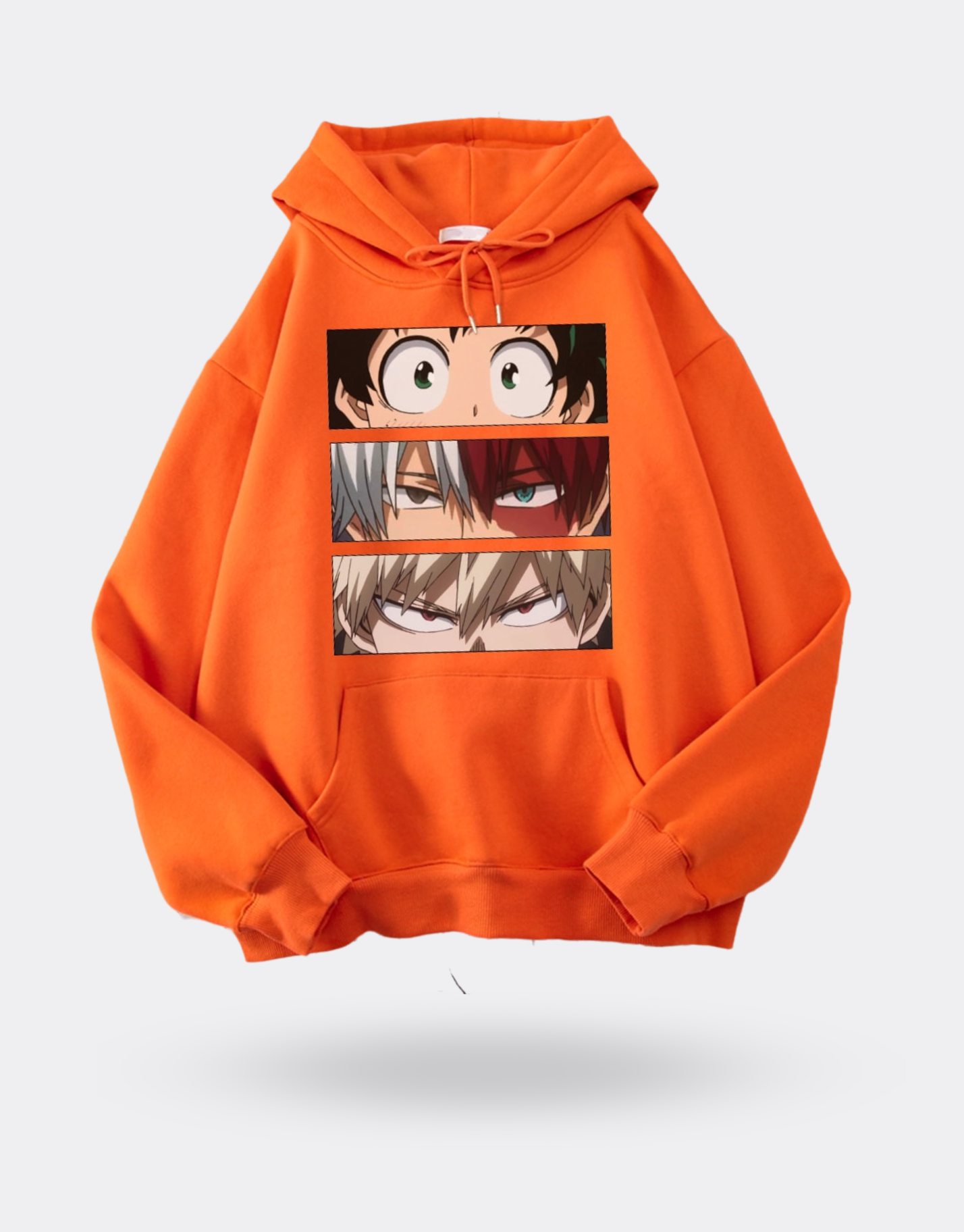 My Hero Academia Izuku x Shoto x Katsuki orange sweatshirt