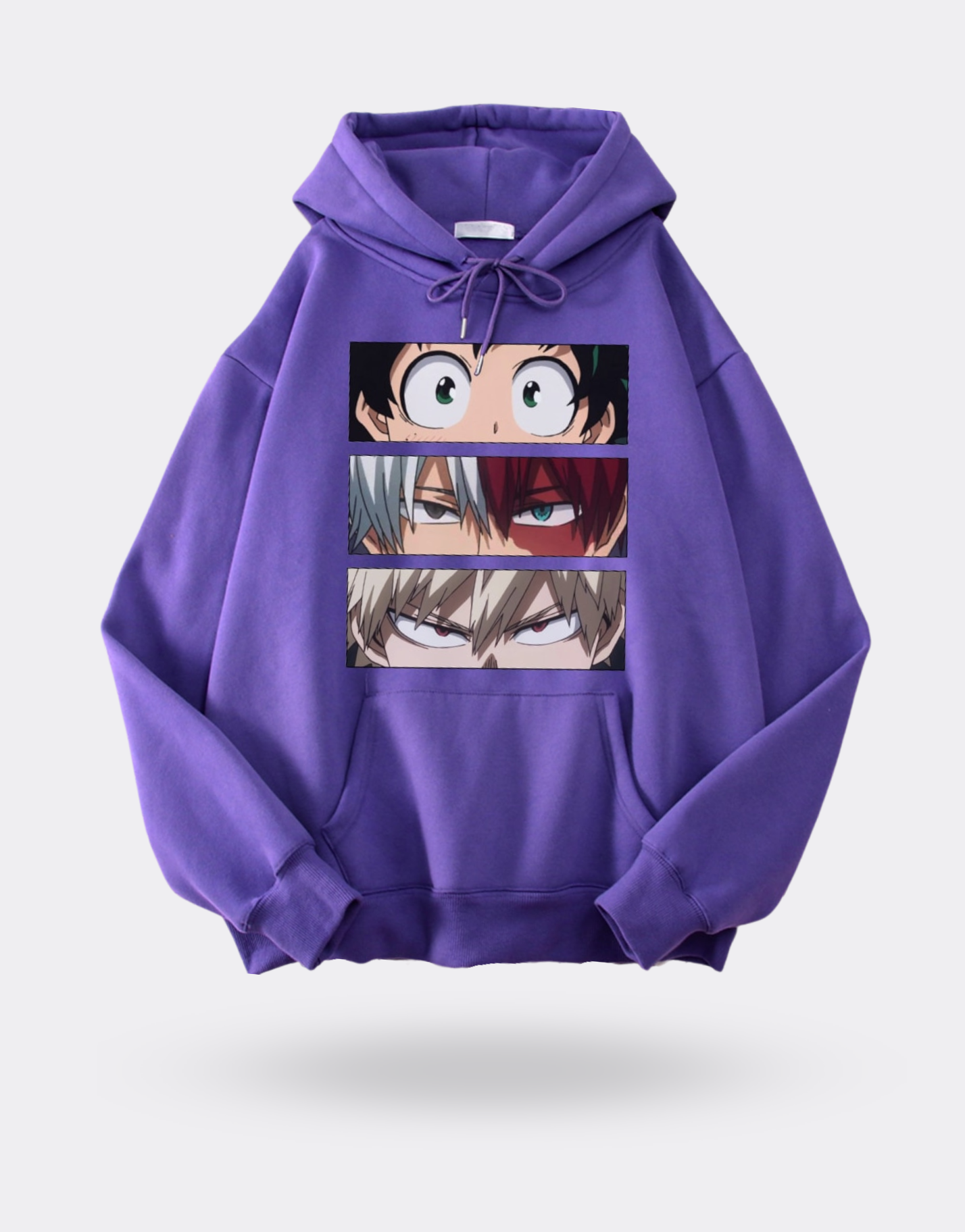 My Hero Academia Izuku x Shoto x Katsuki purple sweatshirt