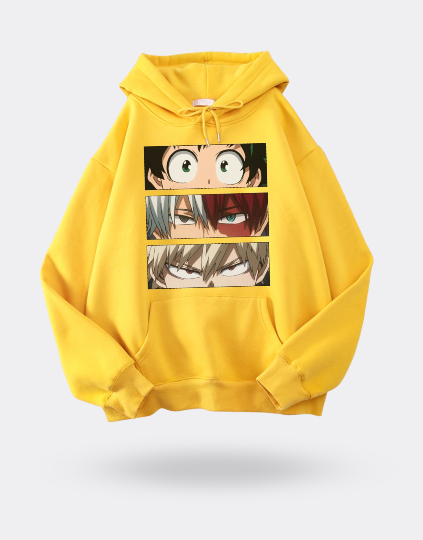 My Hero Academia Izuku x Shoto x Katsuki yellow sweatshirt