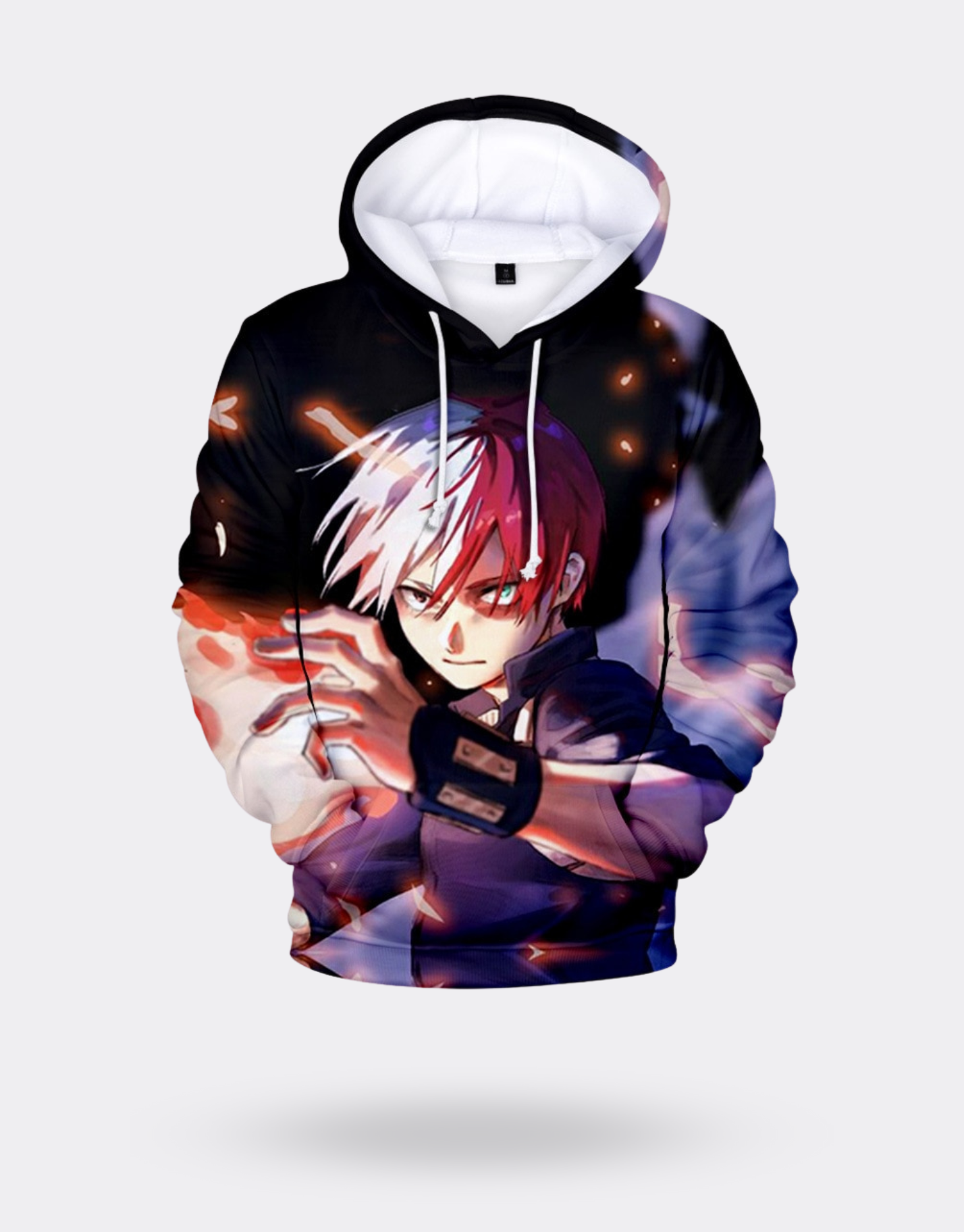 My Hero Academia Shoto Fire black sweatshirt