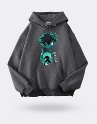 My Hero Academia Izuku Midoriya full moon gray sweatshirt