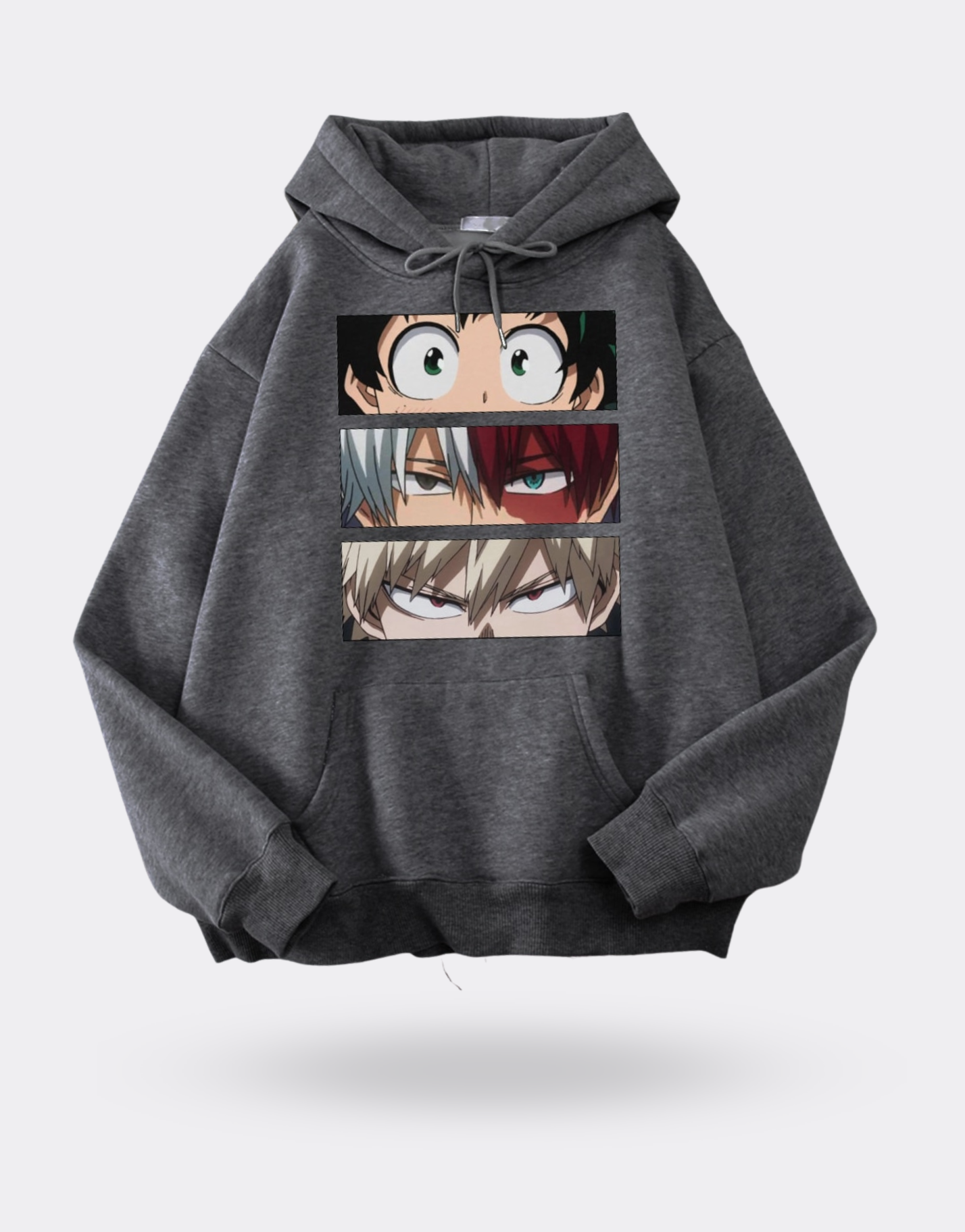 My Hero Academia Izuku x Shoto x Katsuki gray sweatshirt