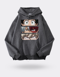 My Hero Academia Izuku x Shoto x Katsuki gray sweatshirt