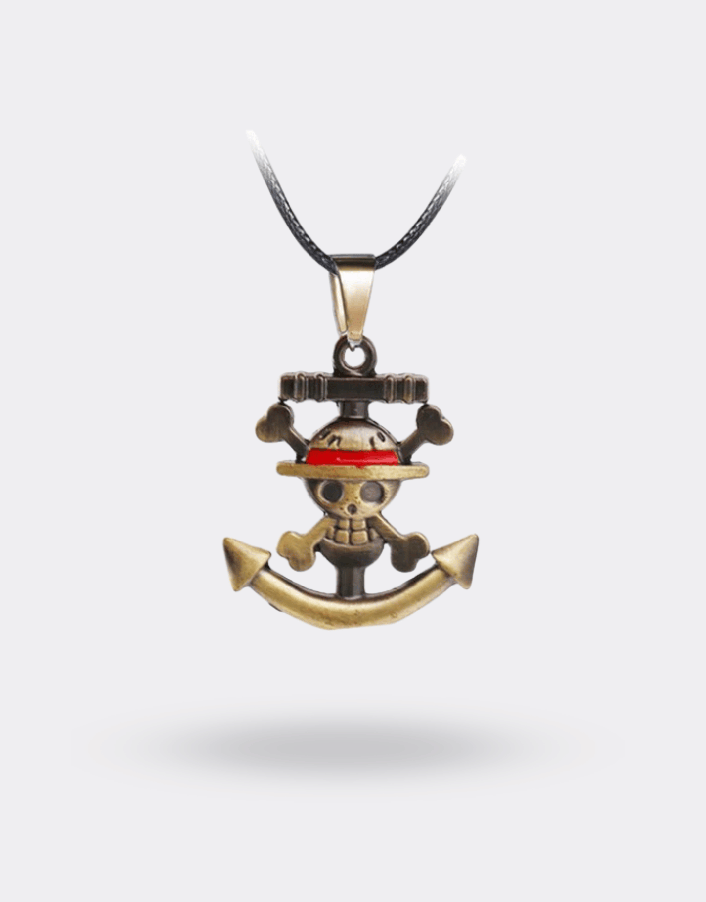 One Piece pirate flag manga necklace