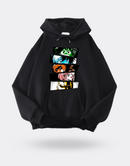 My Hero Academia Izuku x Shoto x Katsuki x Ochako x All Might sweatshirt black