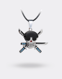 One Piece Jolly Roger Zoro manga necklace