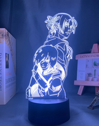 ATTACK ON TITAN Eren and Mikasa 3D LED Lamp