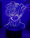 Lampe LED 3D My Hero Academia Shoto
