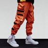 Cargo pants orange streetwear vue de profil