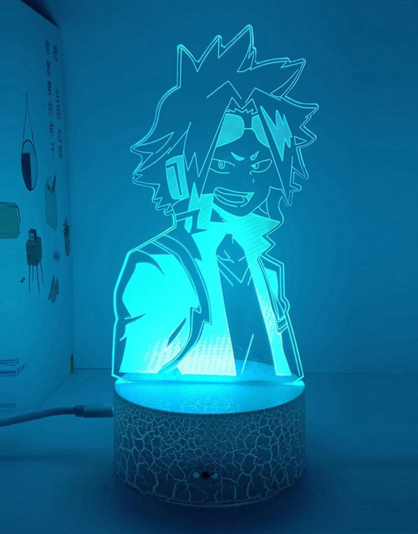 My Hero Academia Kaminari Denki 3D LED Lamp