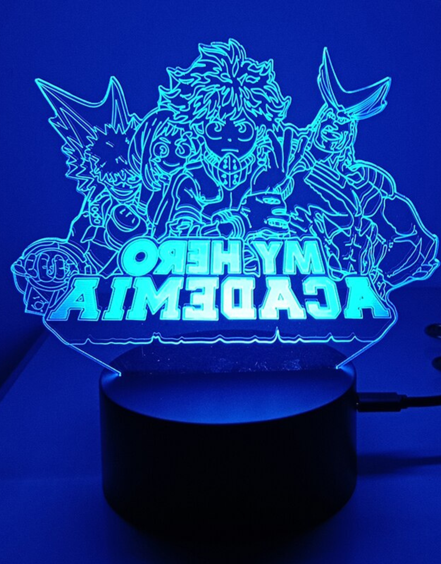 3D LED lamp My Hero Academia Izuku &amp; Company