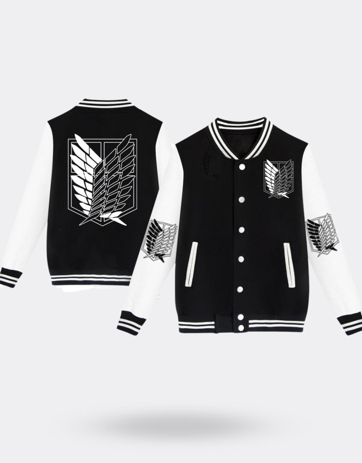 Attack on Titan jacket with sleeve logo