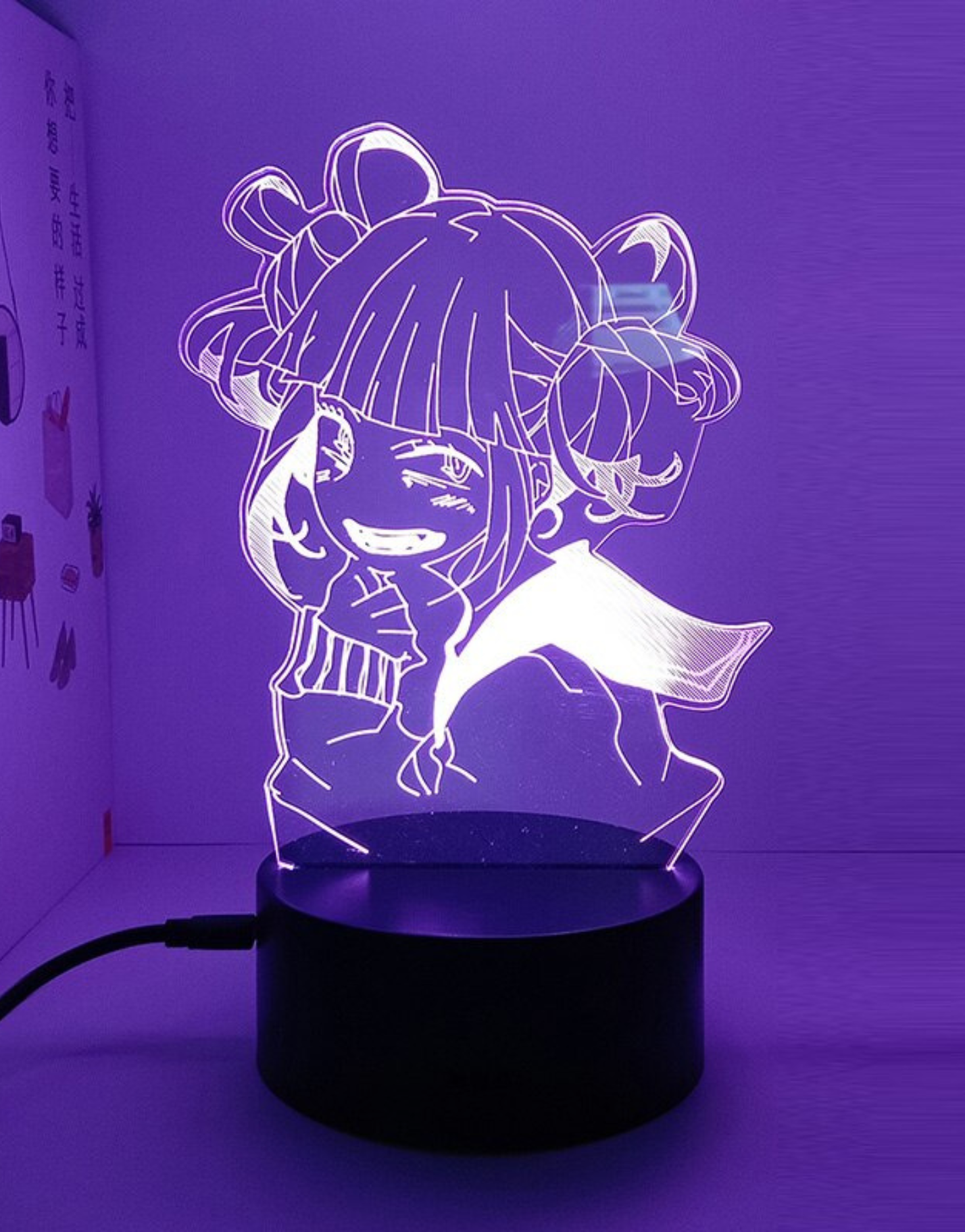 Lampe LED 3D My Hero Academia Himiko