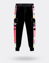 Black and Multicolor One Piece Jogging Pants