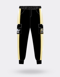 Pantalon Jogging One Piece Bandes Jaune et Noir