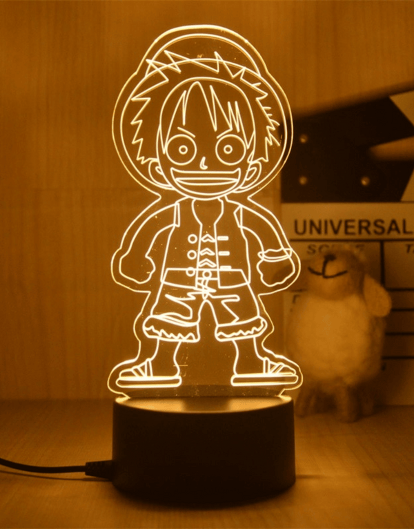 Lampe 3D One Piece Luffy chapeau