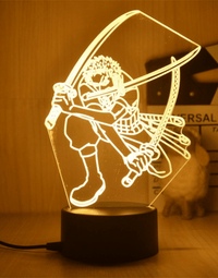 One Piece Roronoa Zoro 3D Lamp (18cm)