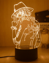 One Piece Ace 3D Lamp (18cm)