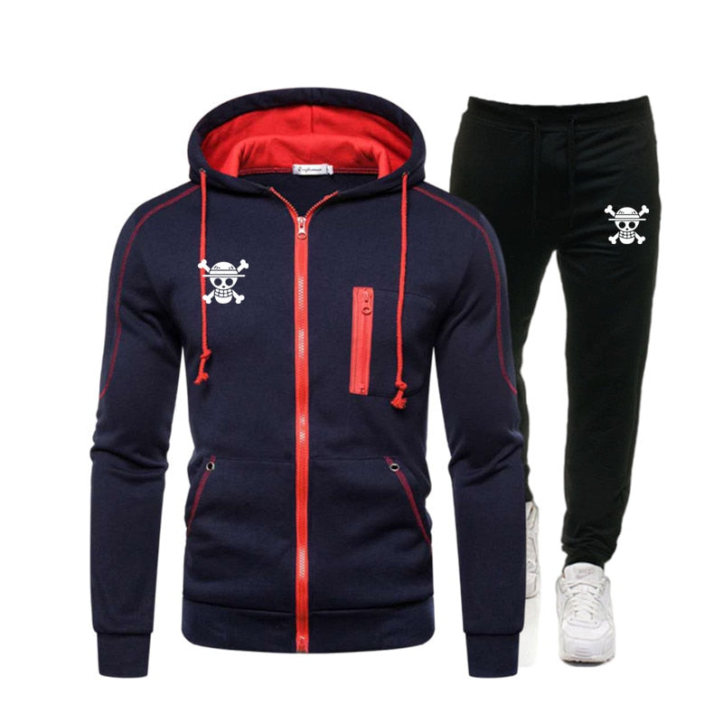 One Piece Front Pocket Tracksuit Set