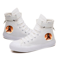 Attack on Titan Eren Logo White High Top Sneakers