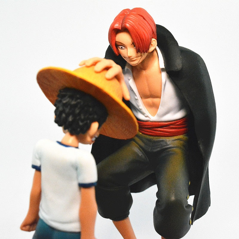 One Piece Luffy &amp; Shanks Figure (18cm)