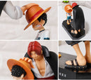 One Piece Luffy &amp; Shanks Figure (18cm)