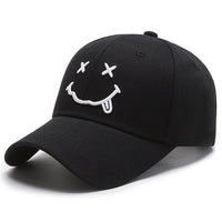 Casquette noire Happy face