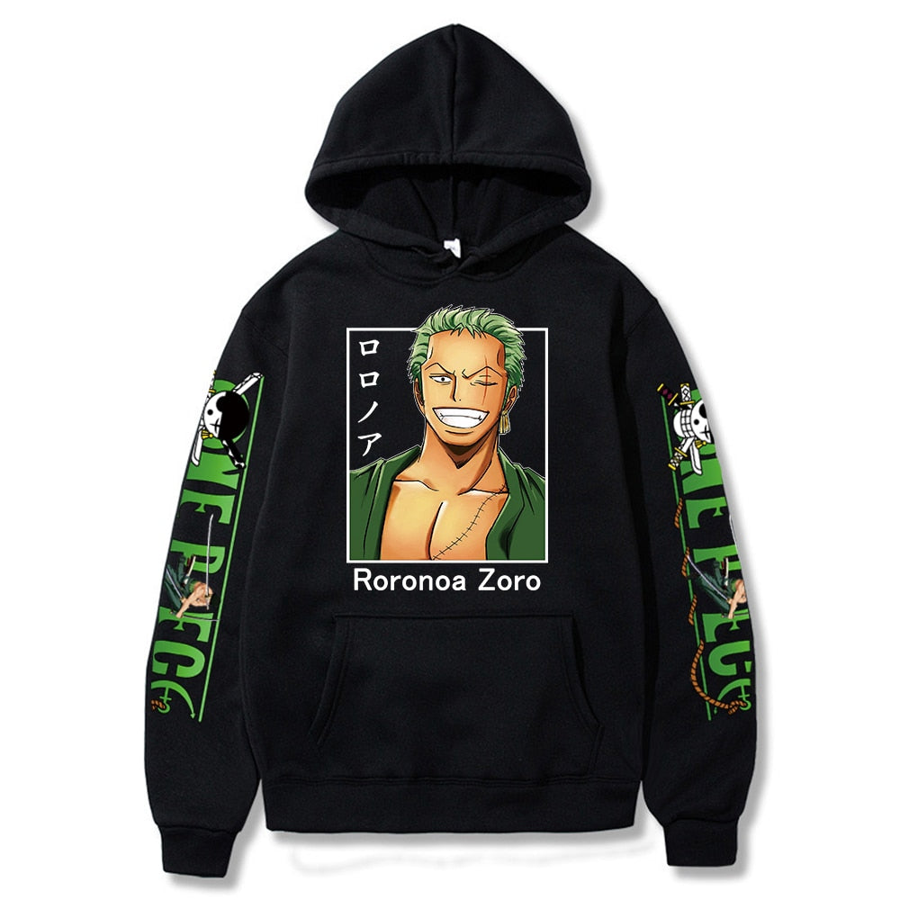 One Piece Sweatshirt Roronoa Zoro Sleeve Patterns