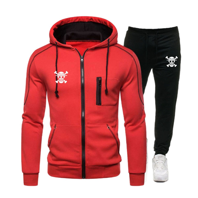 One Piece Front Pocket Tracksuit Set