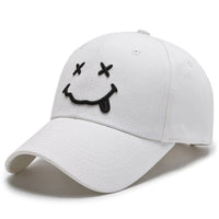 Casquette blanche Happy face