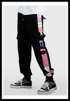 Pantalon Jogging One Piece Noir et Multicolore