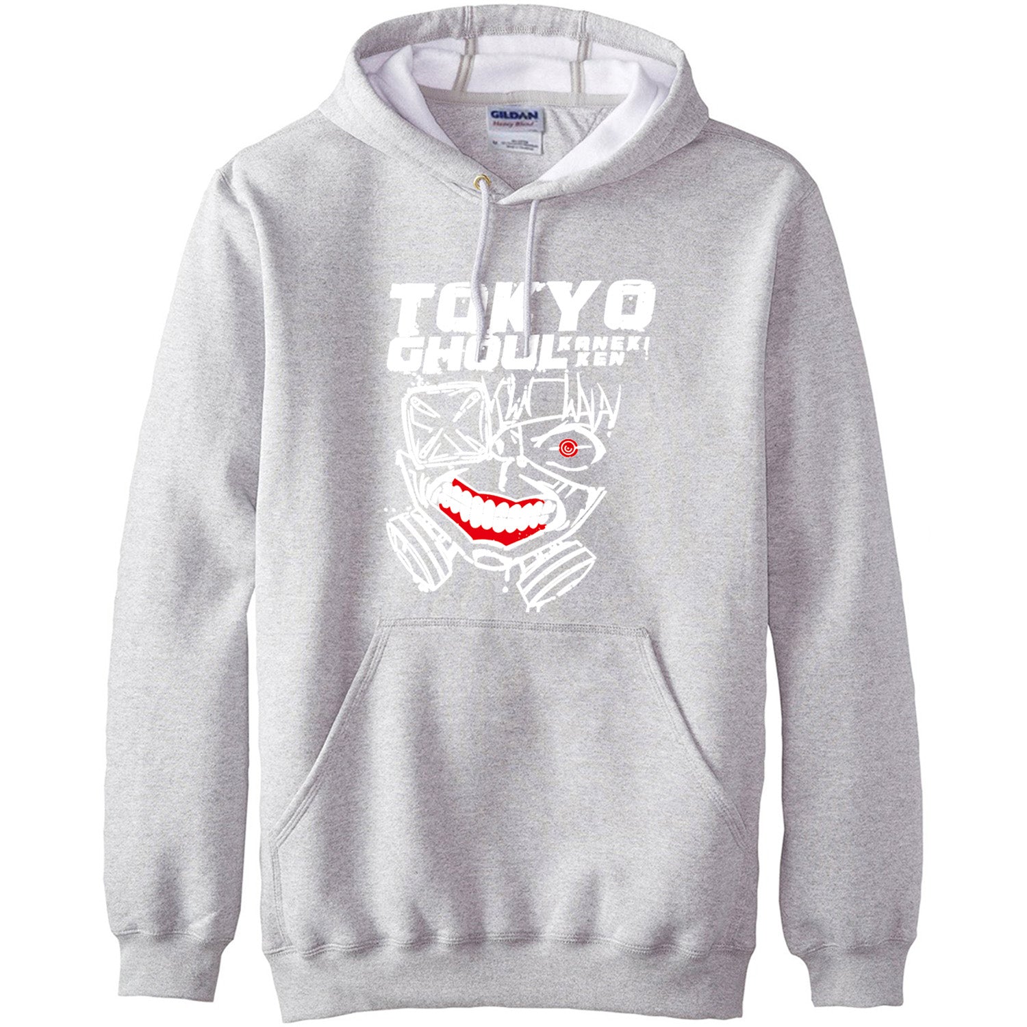 Sweat manga capuche gris kaneki ken mask