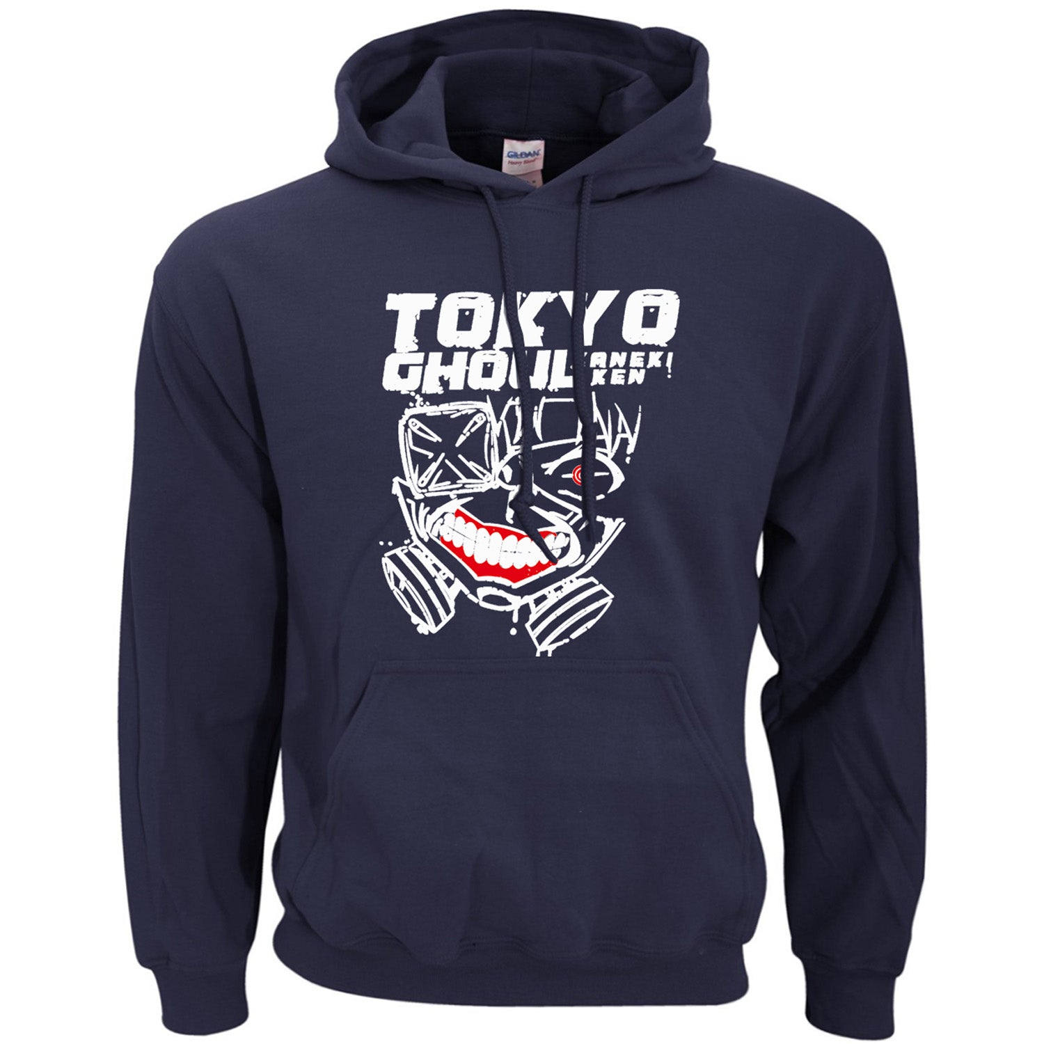 Sweat manga capuche navy kaneki ken mask