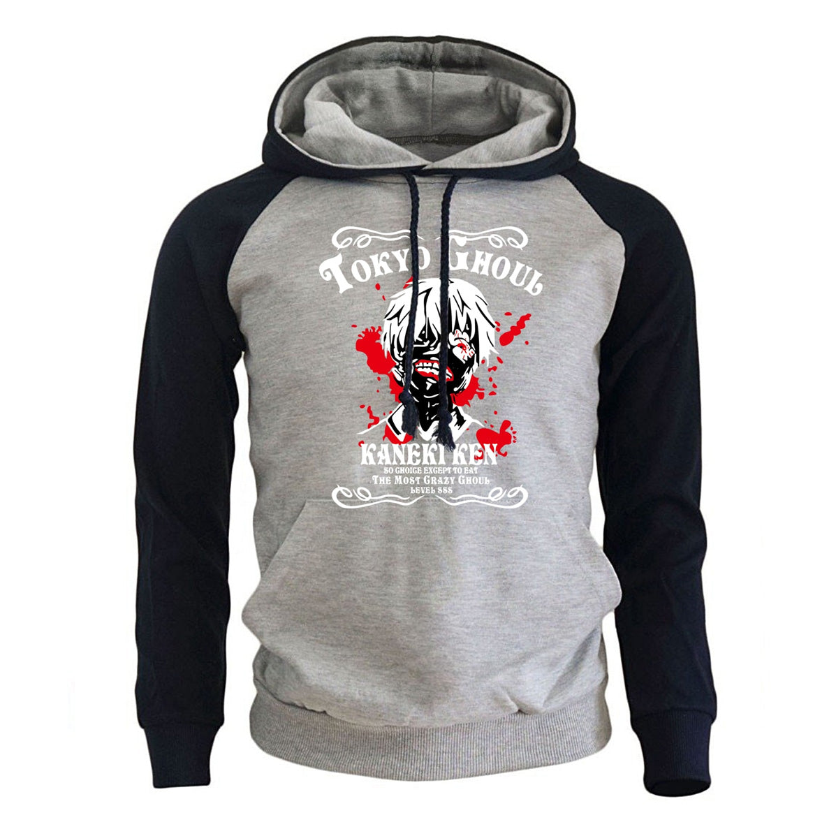 Sweat manga navy et gris ken kaneki masque
