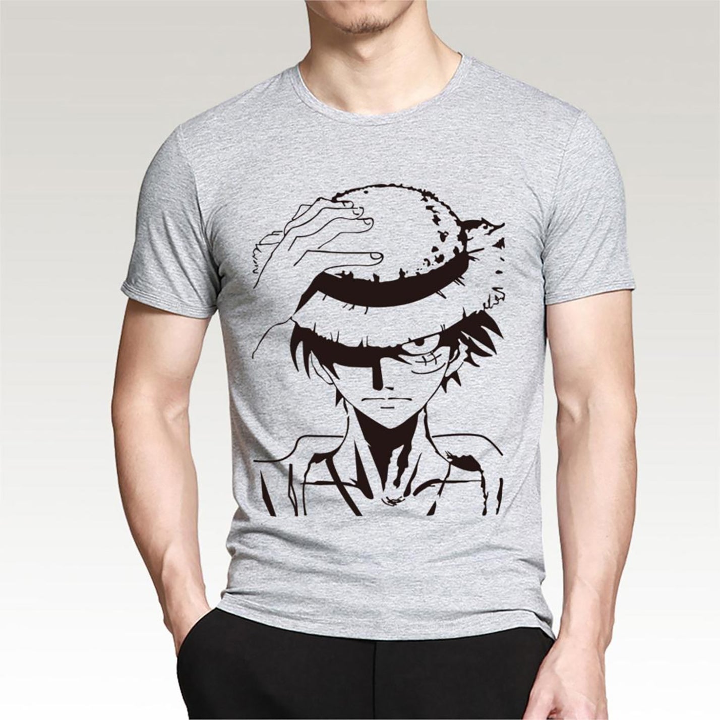 T-shirt manga One piece Luffy au chapeau de paille