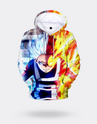 My Hero Academia Shoto yellow and blue sweatshirt