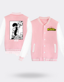 My Hero Academia Dabi jacket Chinese writing pink and white