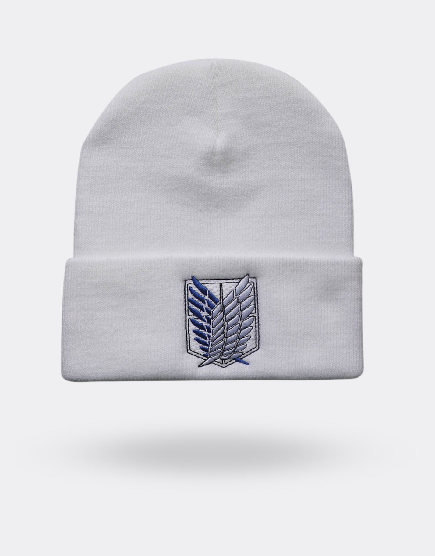 Attack On Titan Logo White Scouting Corps Beanie