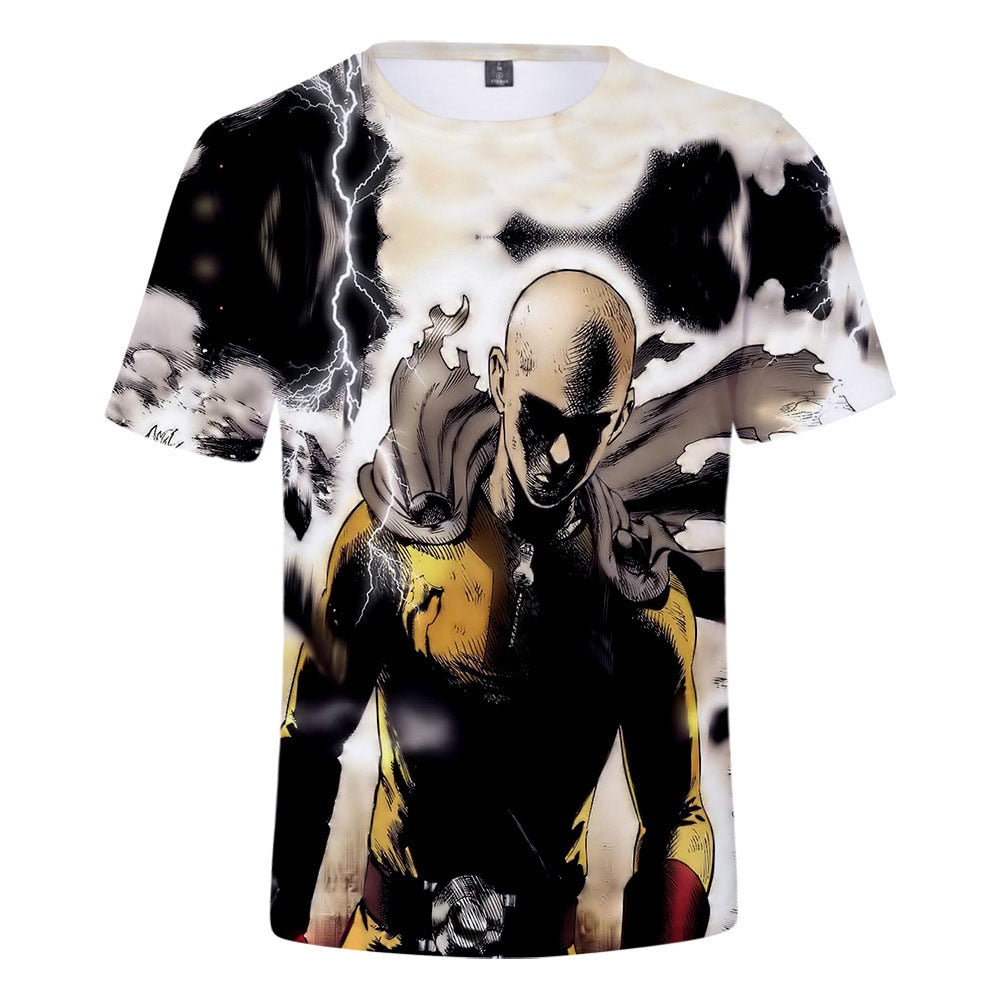 T-Shirt Manga One punch man combat