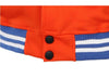 Veste teddy orange et bleu dragon ball z kanji go boutons de fermeture