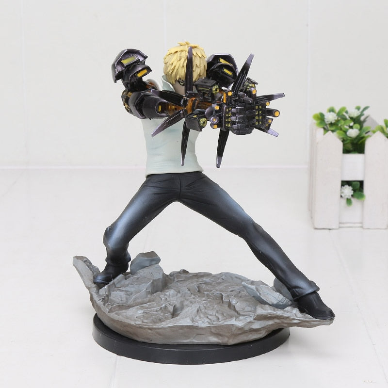 Figurine manga genos cyborg one punch man de profil 