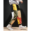 Pantalon Streetwear patchwork multicolore vue de profil