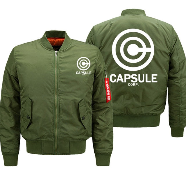 Capsule Corp. manga bomber jacket