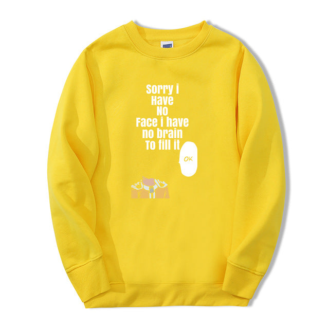 One Punch Man Saitama Sorry Manga Sweater