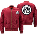 Blouson bomber rouge manga Kanji go