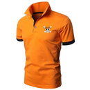 Polo manga orange tête de mort one piece